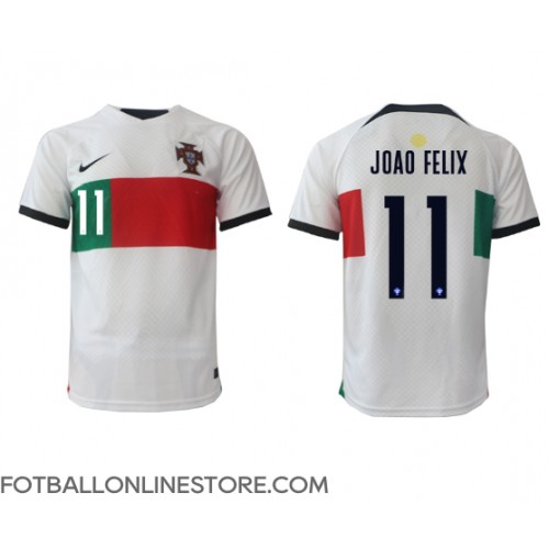 Billige Portugal Joao Felix #11 Bortetrøye VM 2022 Kortermet